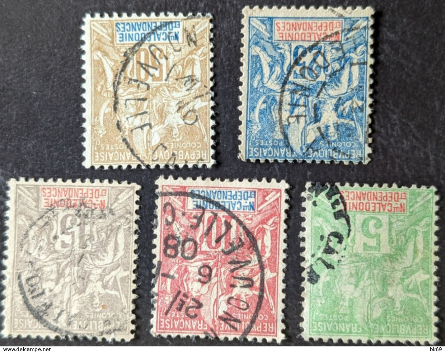 49 à 64 Type Groupe Sauf 63 Nouvelle Calédonie 1 - Used Stamps