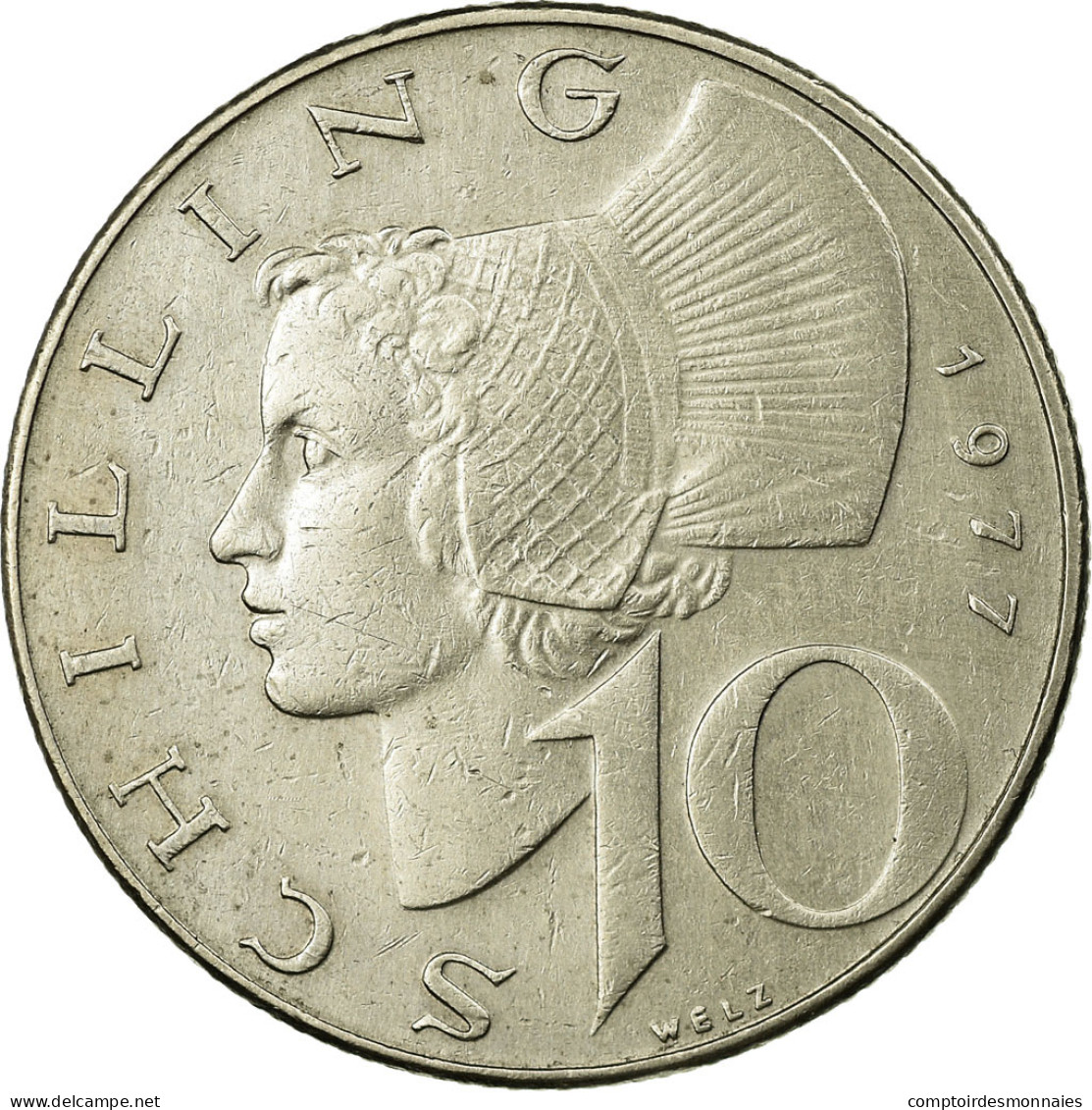 Monnaie, Autriche, 10 Schilling, 1977, TTB, Copper-Nickel Plated Nickel, KM:2918 - Autriche