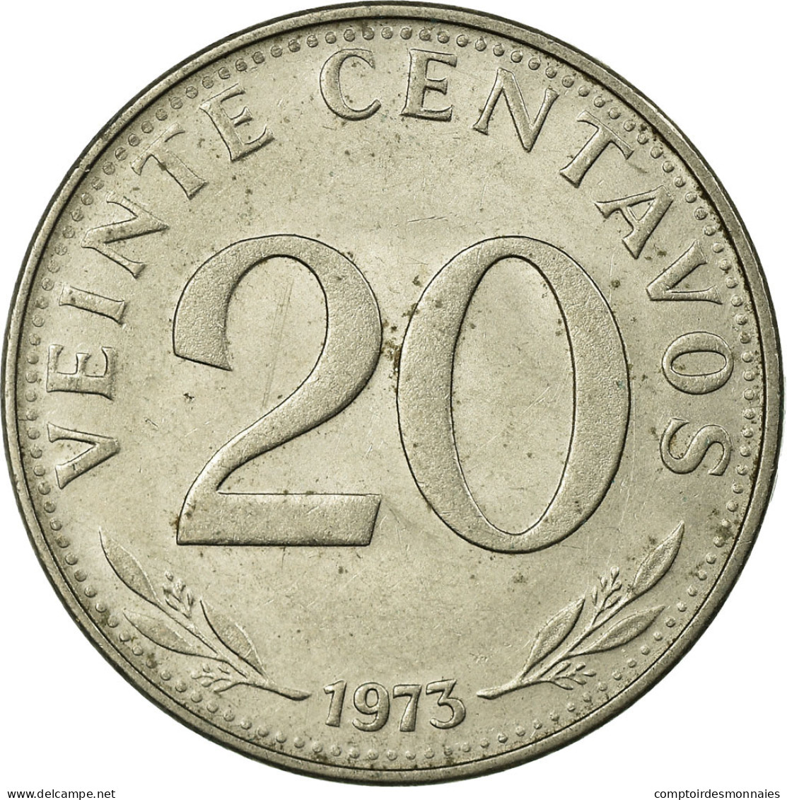 Monnaie, Bolivie, 20 Centavos, 1973, TTB, Nickel Clad Steel, KM:189 - Bolivia