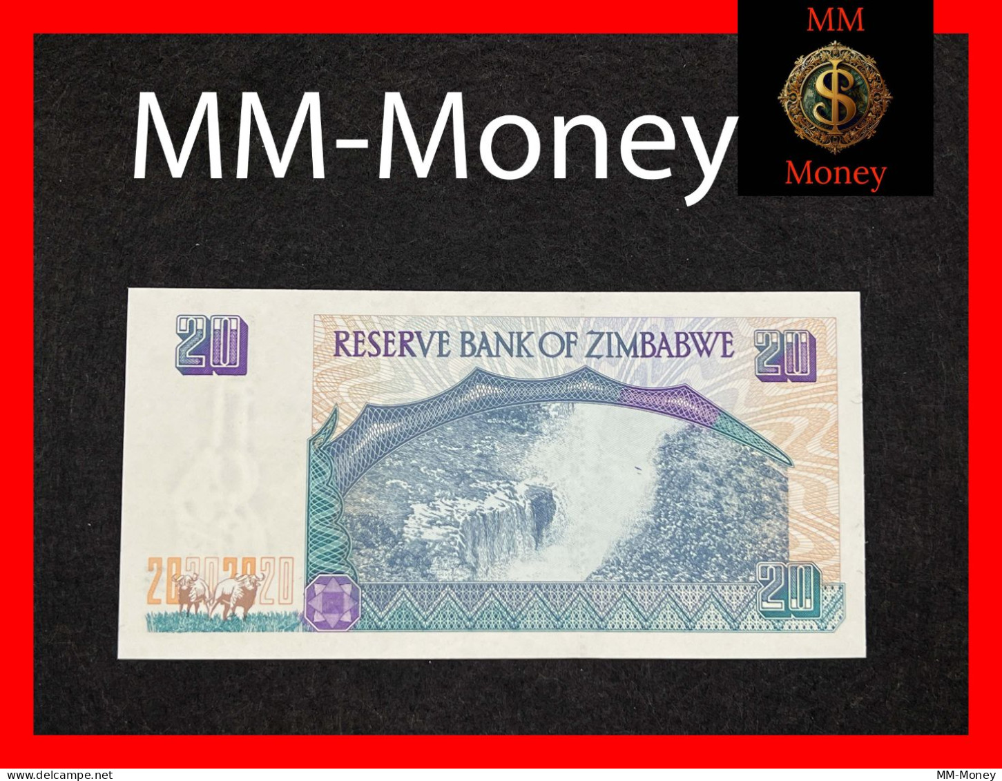 ZIMBABWE  20 $   1997  P.  7      UNC - Zimbabwe