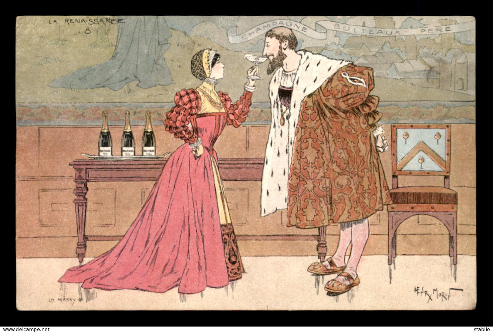 ILLUSTRATEURS - HENRI MORIN - LA RENAISSANCE - CHAMPAGNE BULTEAUX PERE - Morin, Henri