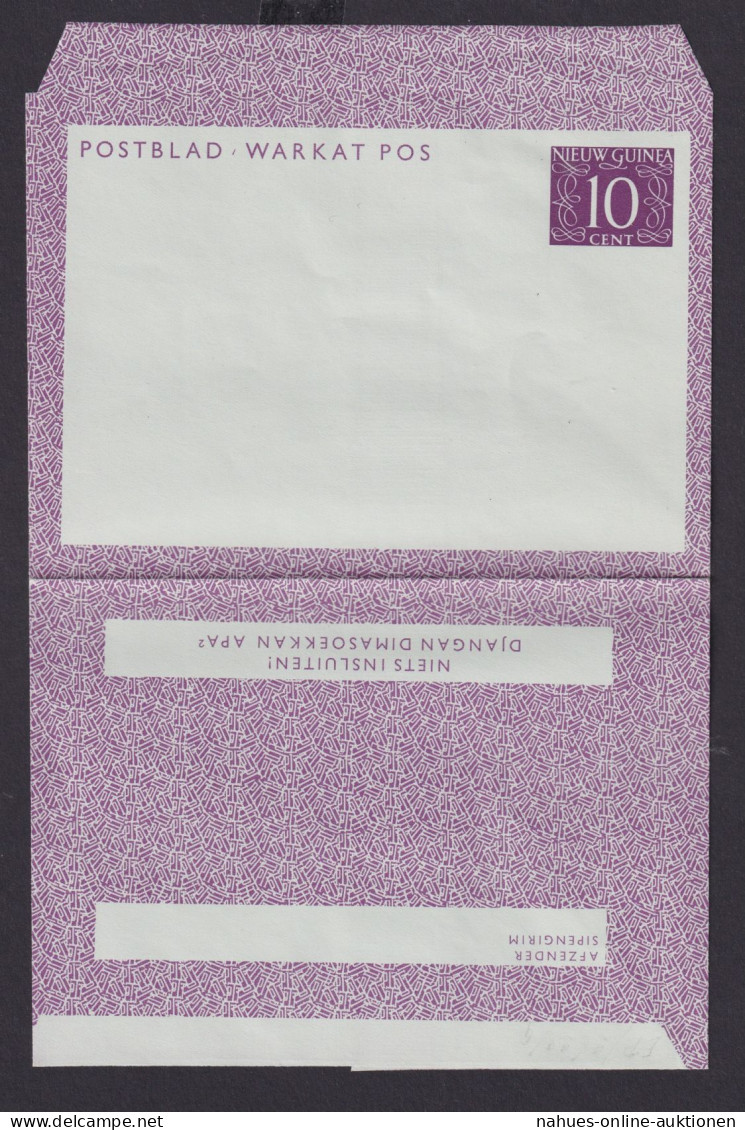 Niederlande Kolonien Neuguinea New Guinea Ganzsache Postal Stationery - Altri - Asia