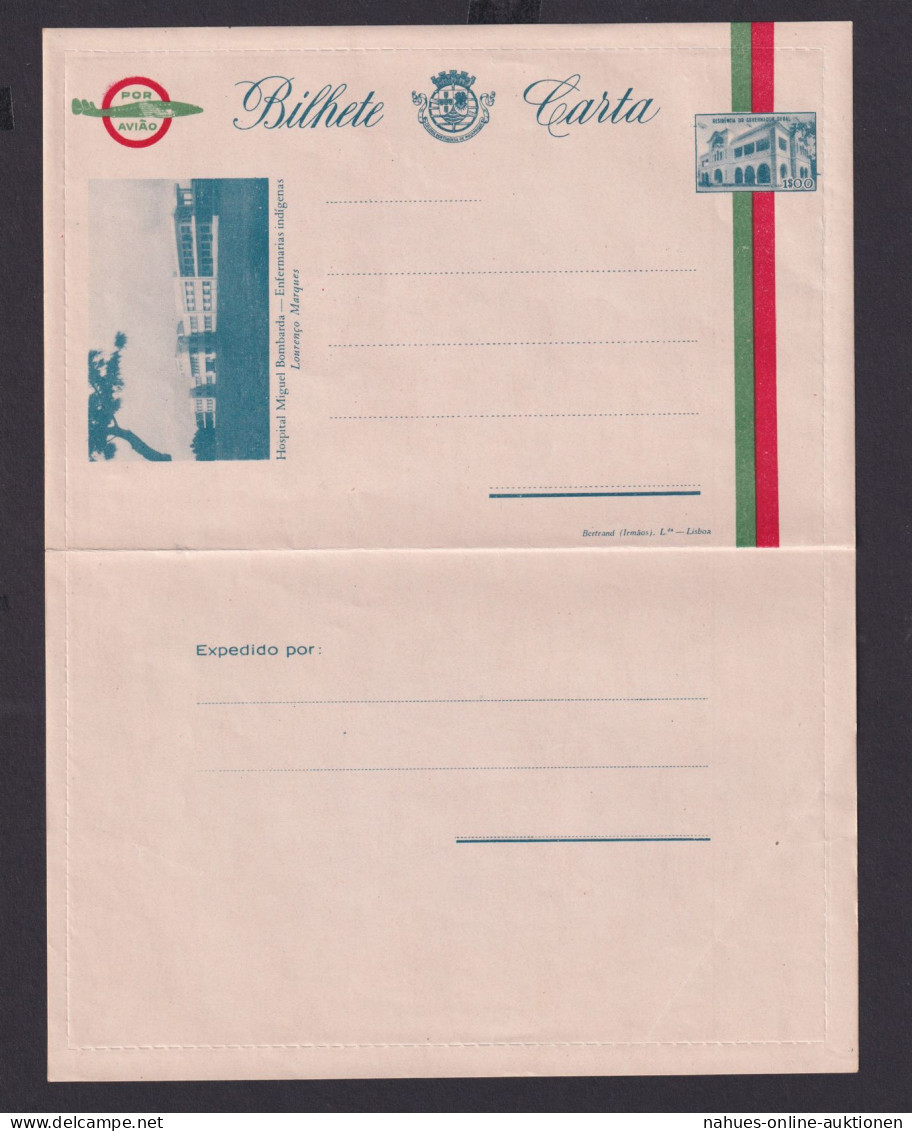 Mosambik Mozambique Afrika Portugal Kolonien Selt. Ganzsache Kartenbrief 1,00 $ - Lettres & Documents