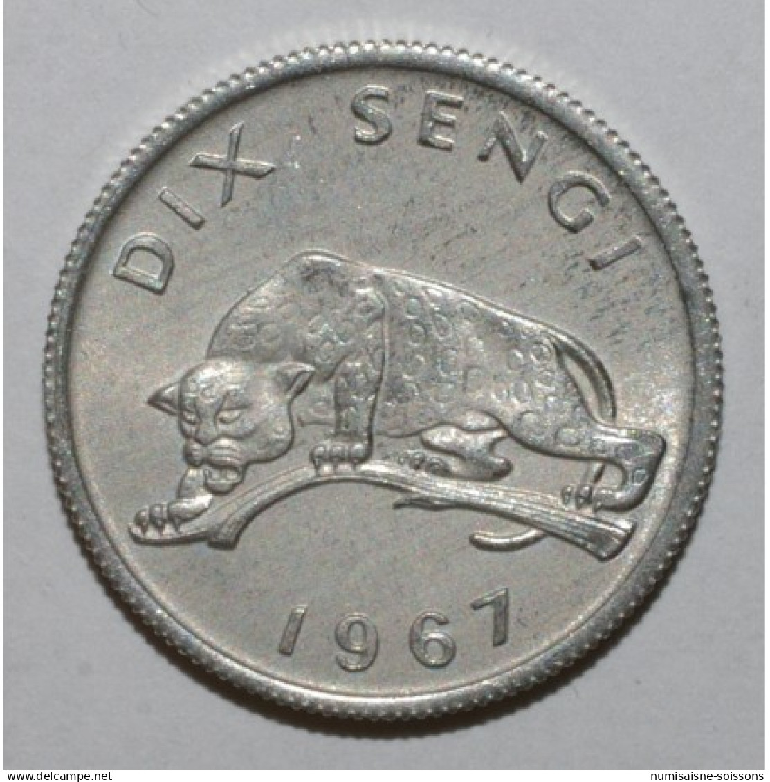 CONGO - KM 7 - 10 SENGI 1967 - Léopard - SPL - Congo (Rép. Démocratique, 1964-70)