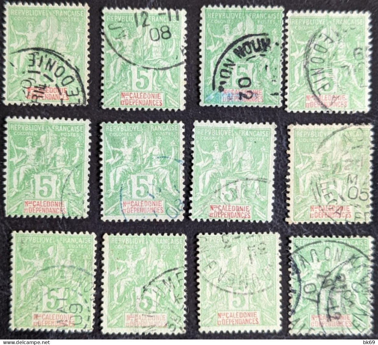 59 X12 Type Groupe Nouvelle Calédonie 1 - Used Stamps