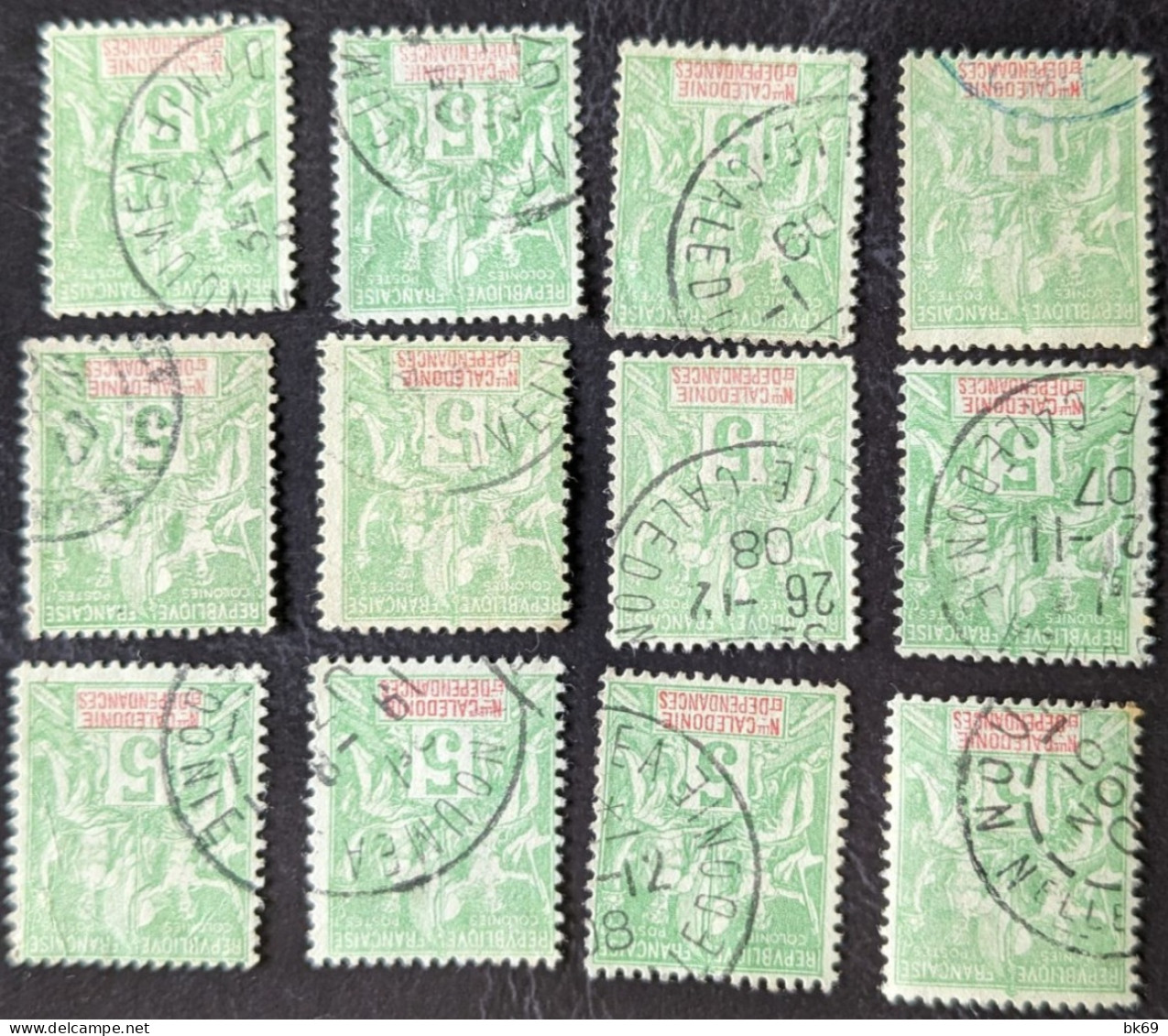 59 X12 Type Groupe Nouvelle Calédonie 2 - Used Stamps