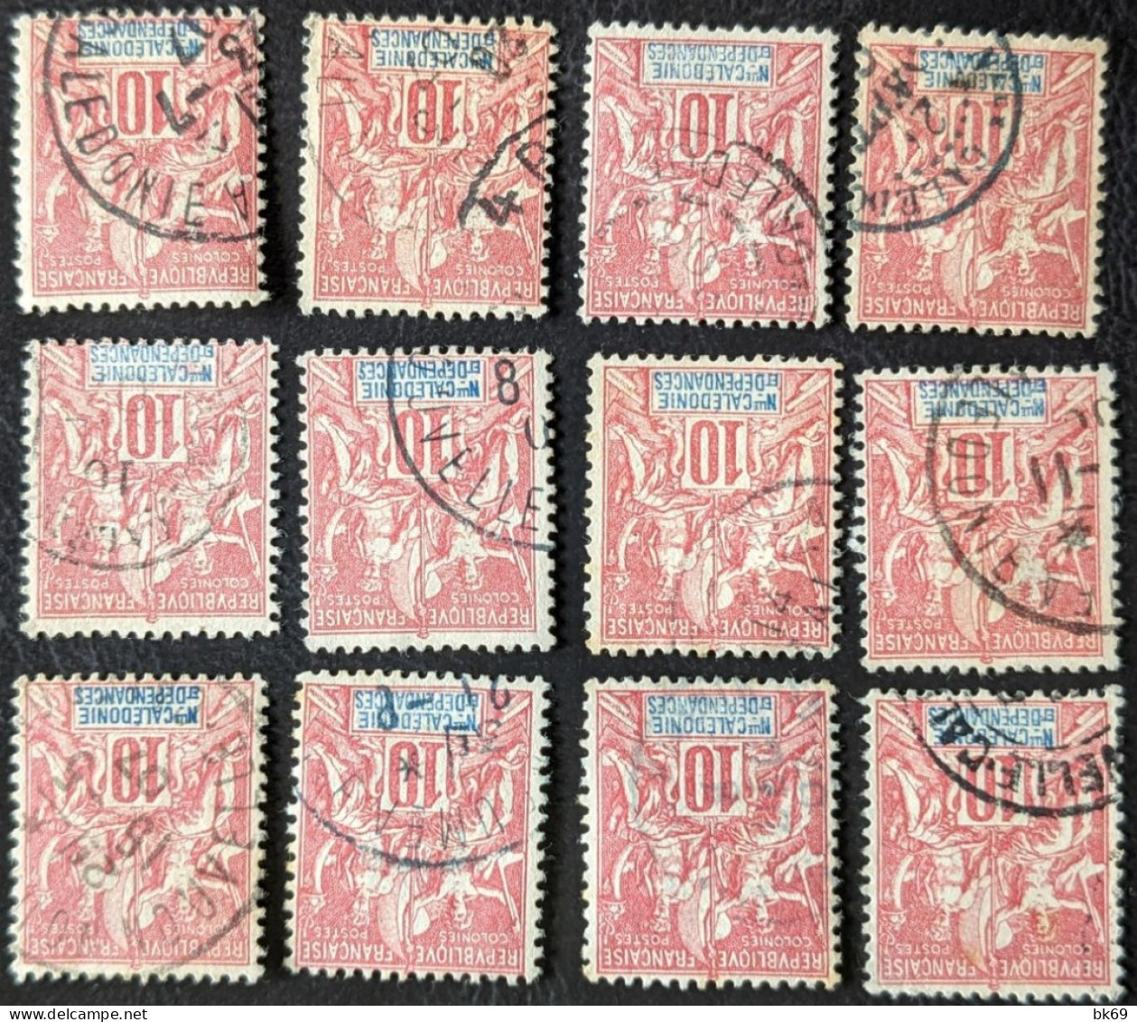 60 X12 Type Groupe Nouvelle Calédonie - Used Stamps