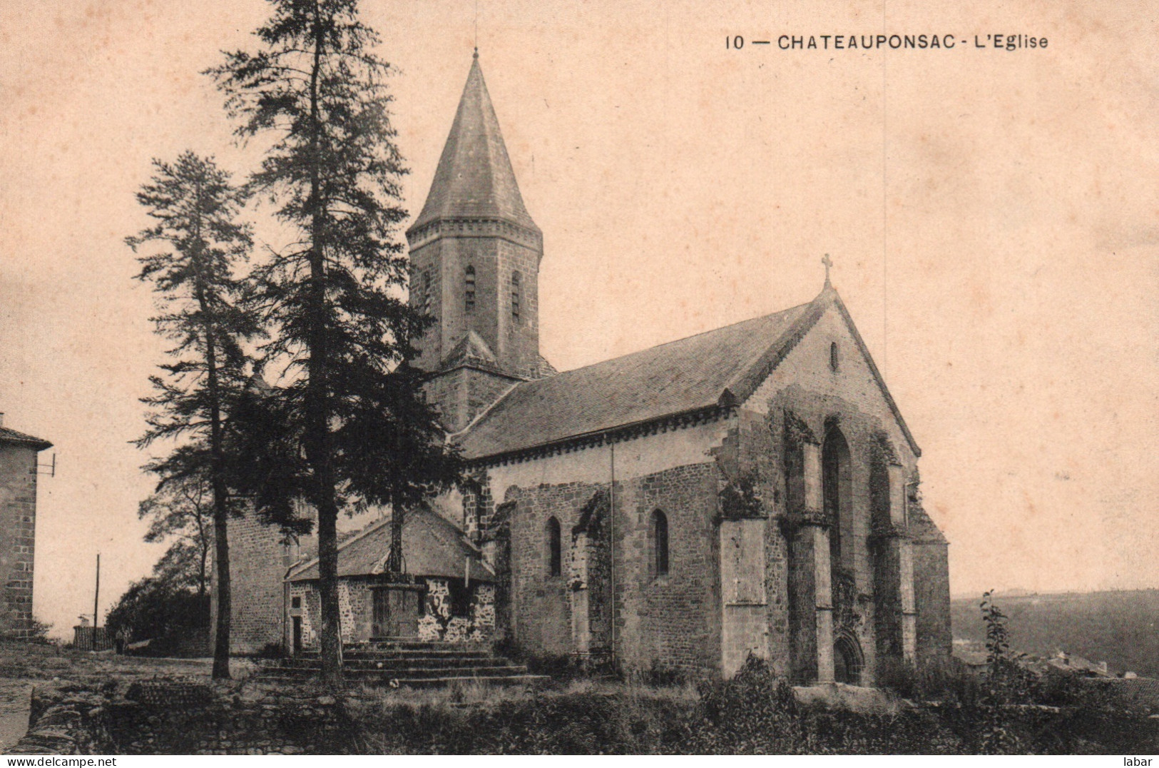 CPA HAUTE VIENNE / 87 / CHATEAUPONSAC / L'EGLISE - Chateauponsac