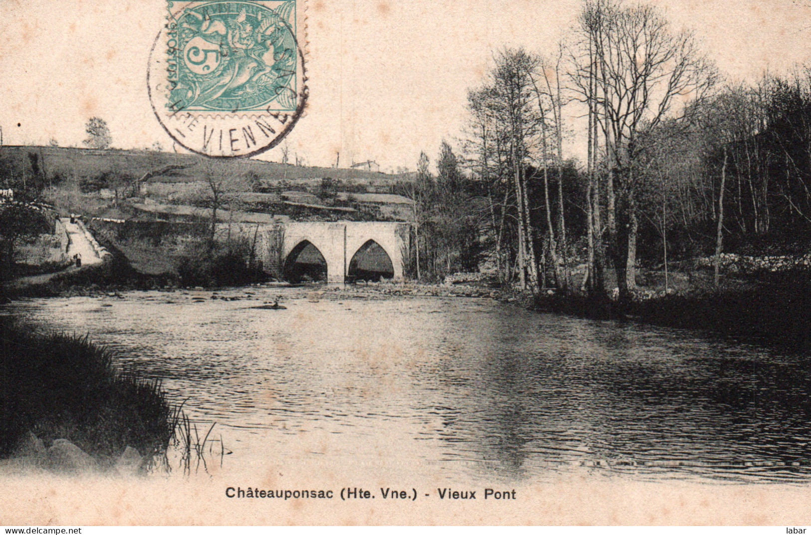 CPA HAUTE VIENNE / 87 / CHATEAUPONSAC / VIEUX PONT - Chateauponsac