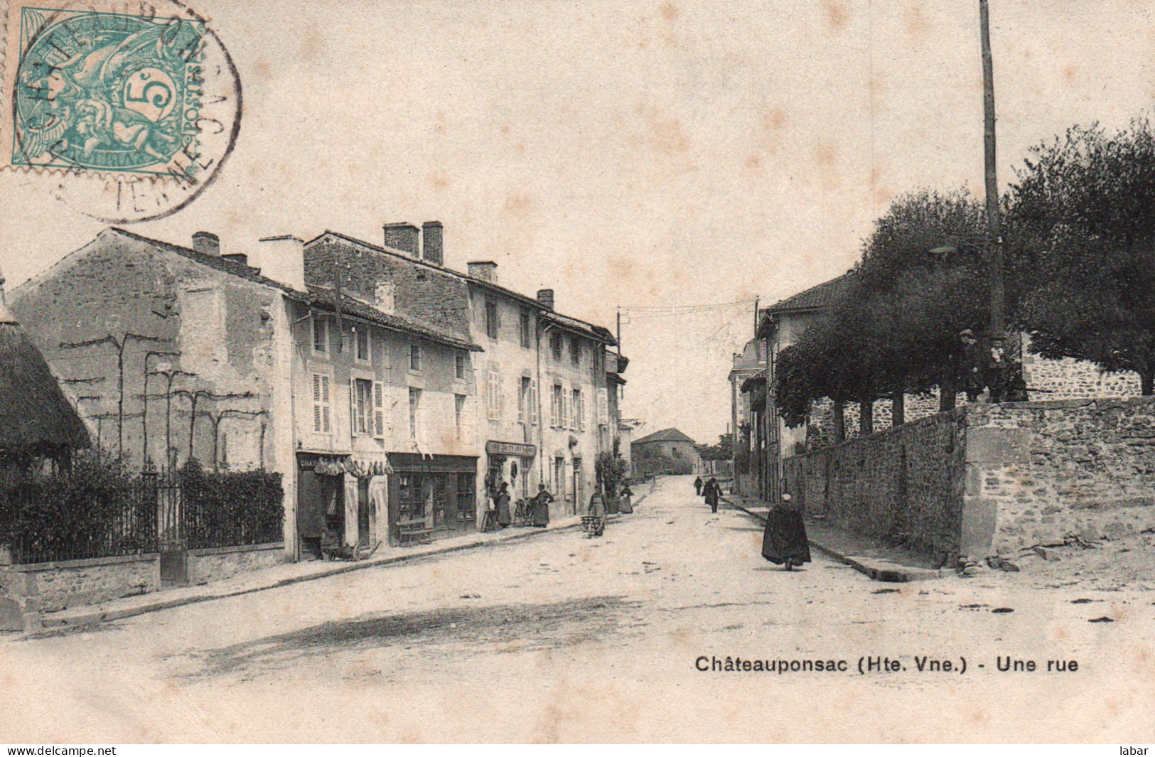 CPA HAUTE VIENNE / 87 / CHATEAUPONSAC / UNE RUE  - Chateauponsac