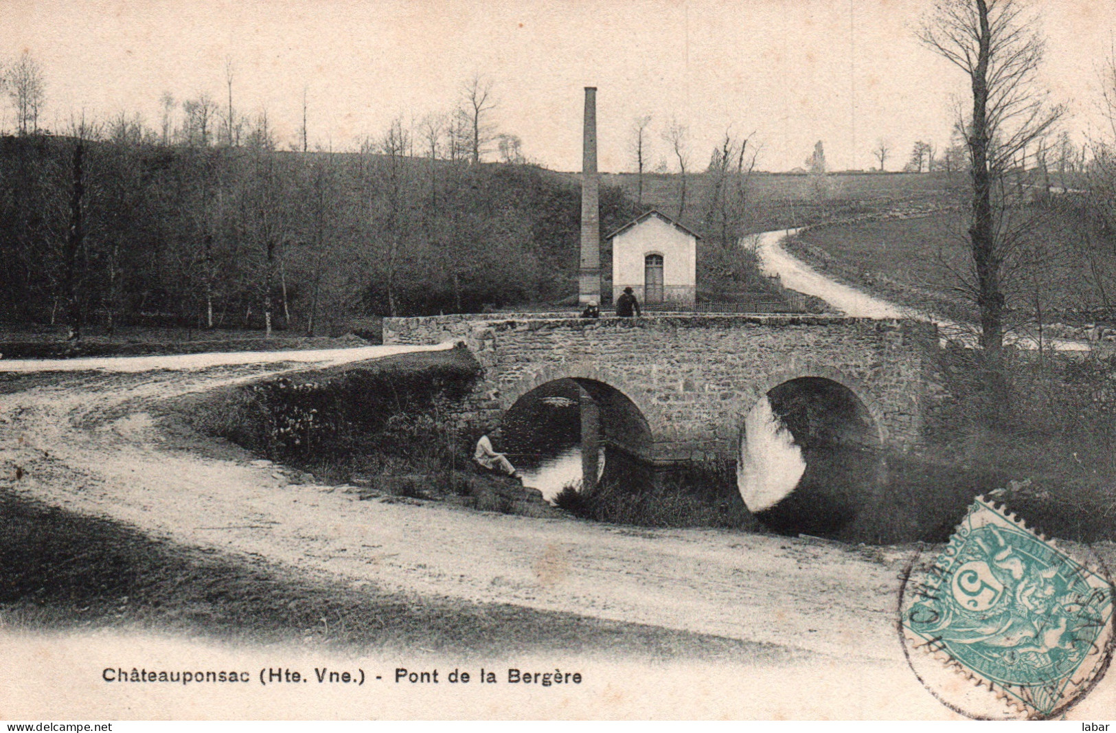 CPA HAUTE VIENNE / 87 / CHATEAUPONSAC / PONT DE LA BERGERE  - Chateauponsac