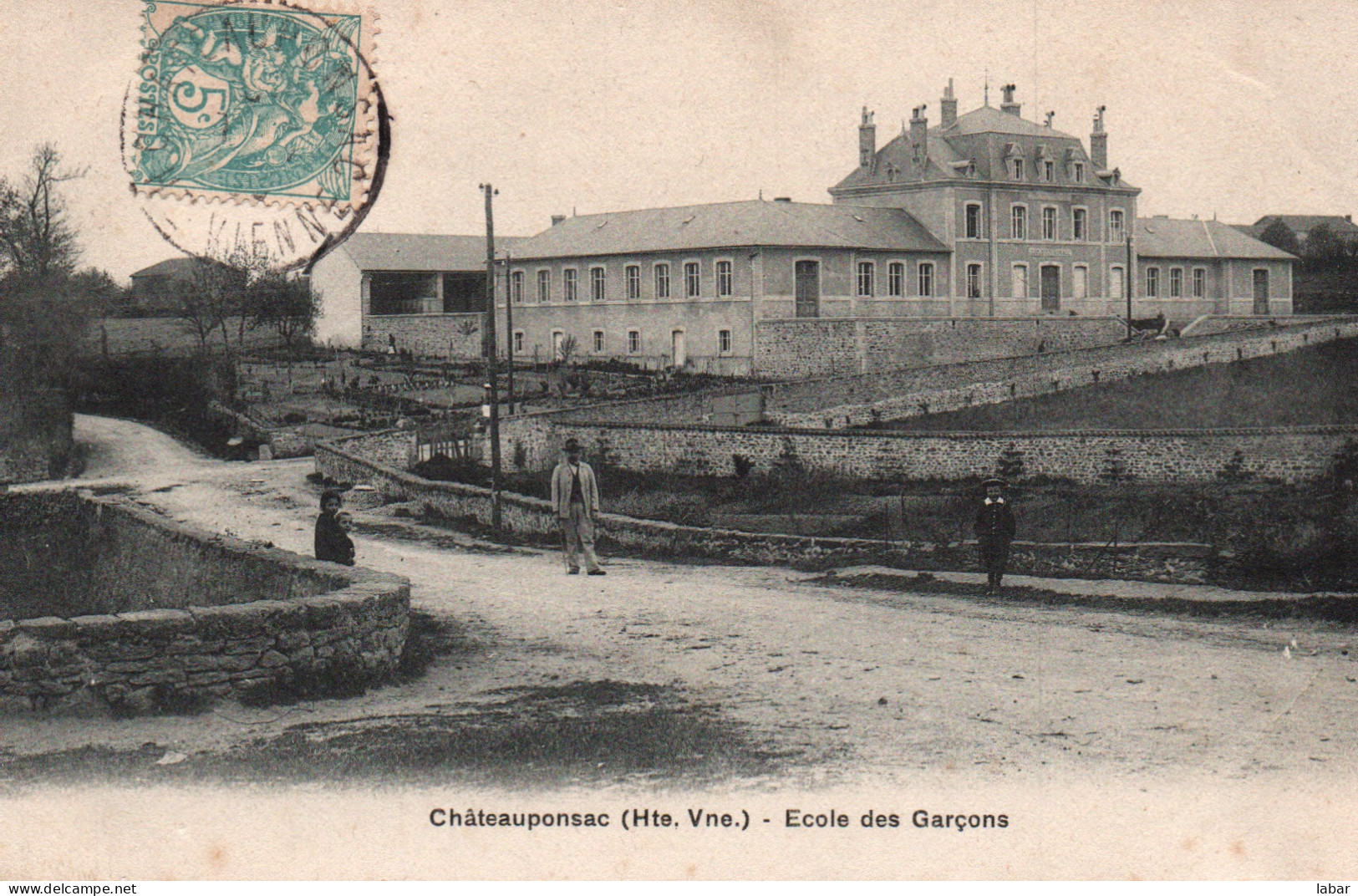 CPA HAUTE VIENNE / 87 / CHATEAUPONSAC / ECOLE DES GARCONS - Chateauponsac