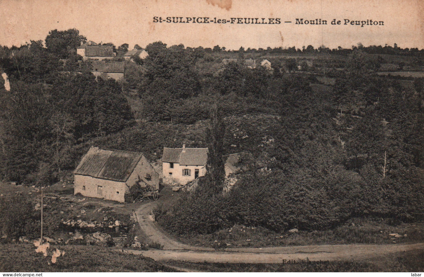 CPA SAINT SULPICE LES FEUILLES MOULIN DE PEUPITON - Saint Sulpice Les Feuilles