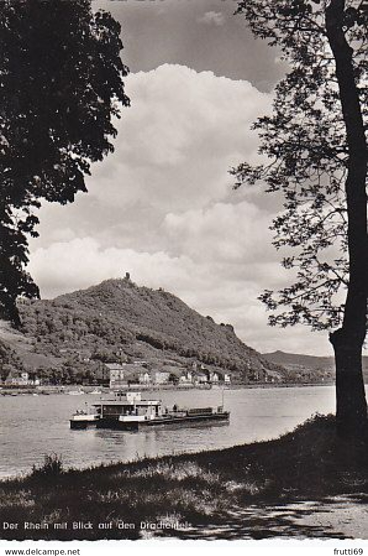 AK 201312 GERMANY - Der Rhein Mit Blick Auf Den Drachenfels - Drachenfels