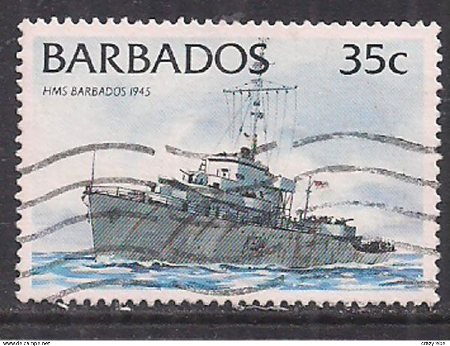 Barbados 1994 QE2 35cents Ships SG 1033a Used ( K769 ) - Barbados (1966-...)