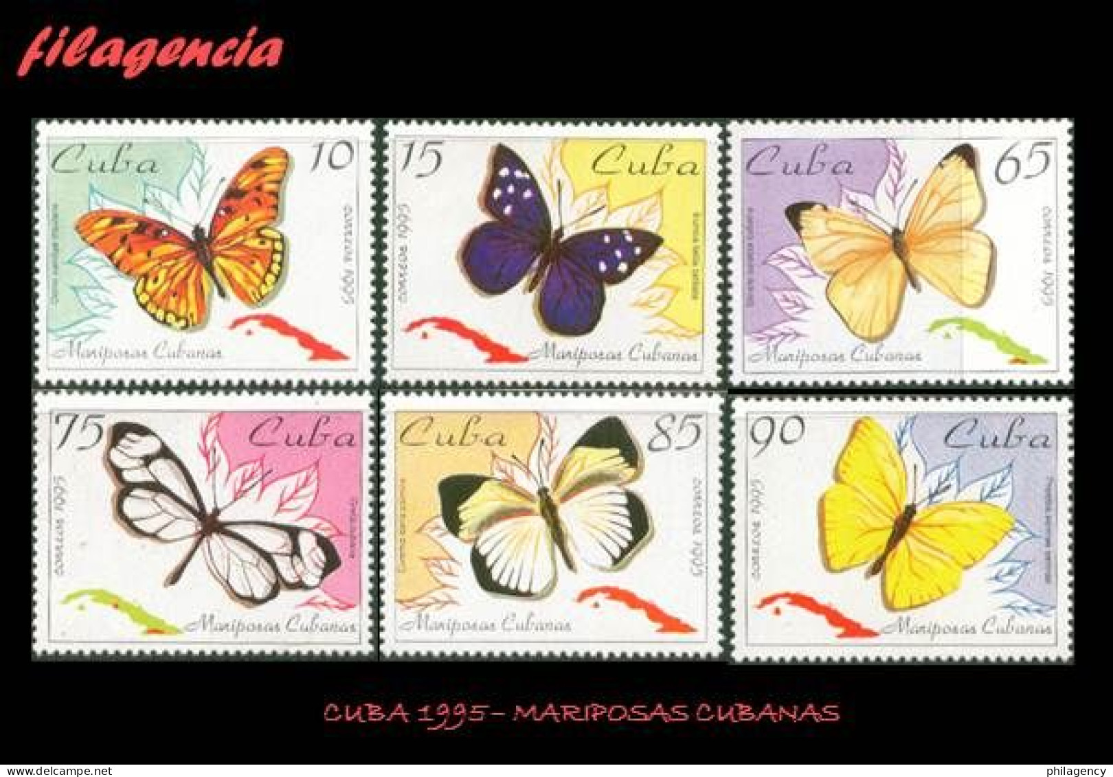 CUBA MINT. 1995-09 MARIPOSAS CUBANAS - Nuevos