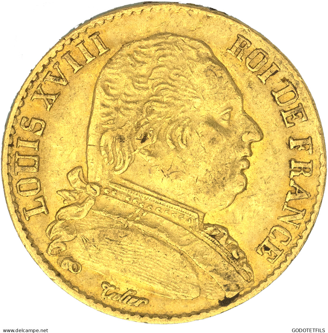 Louis XVIII-20 Francs 1815 Bayonne - 20 Francs (gold)