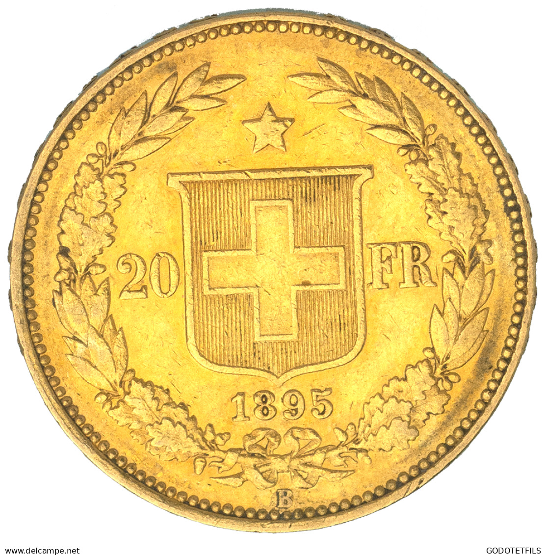 Suisse- 20 Francs Confédération Helvétique 1895 Berne - 20 Francs (or)