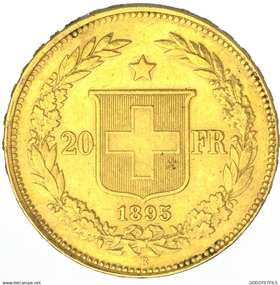 Suisse- 20 Francs Confédération Helvétique 1895 Berne - 20 Franken (gold)