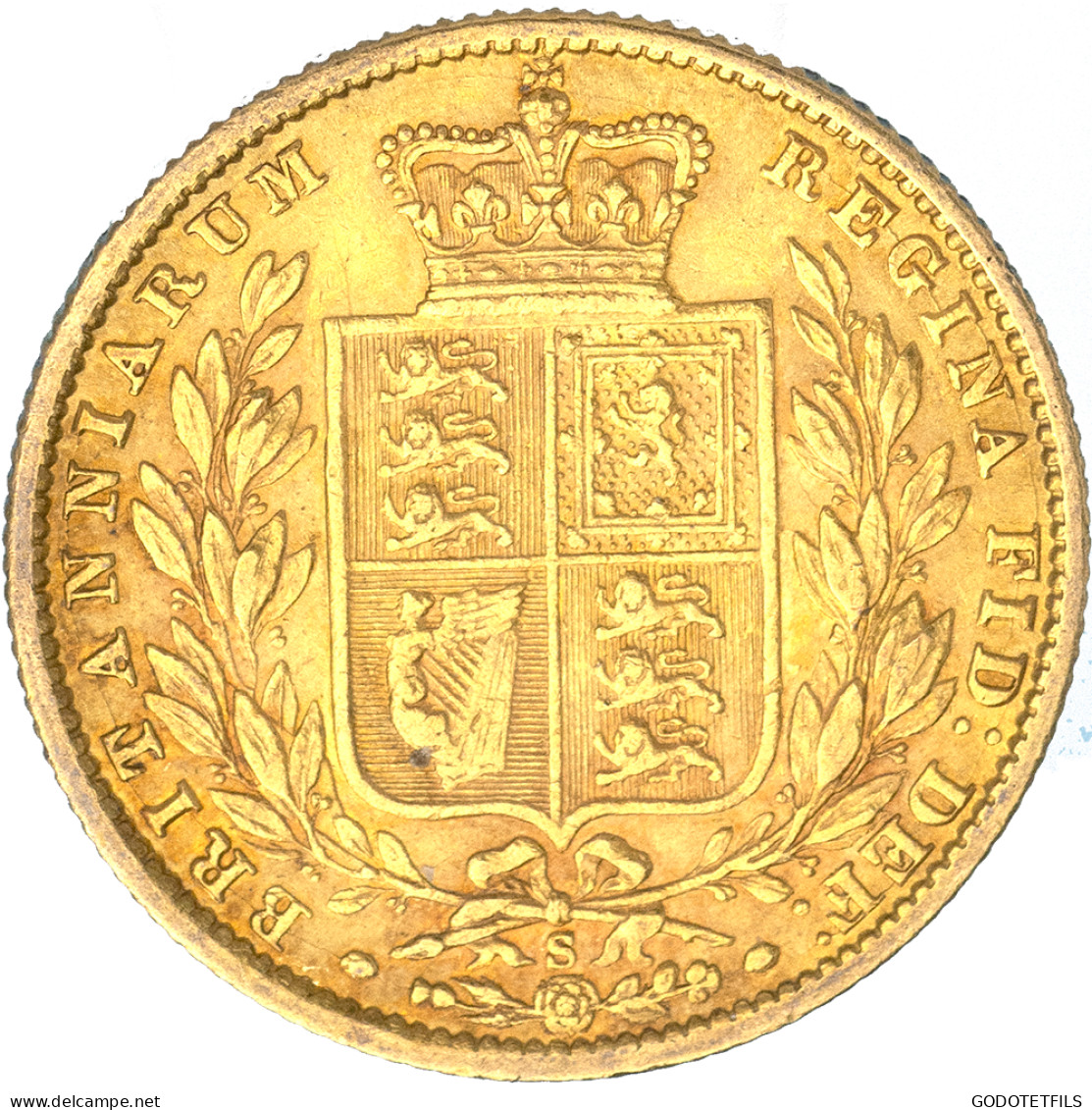 Royaume-Uni-Souverain Victoria  1873 Londres - 1 Sovereign