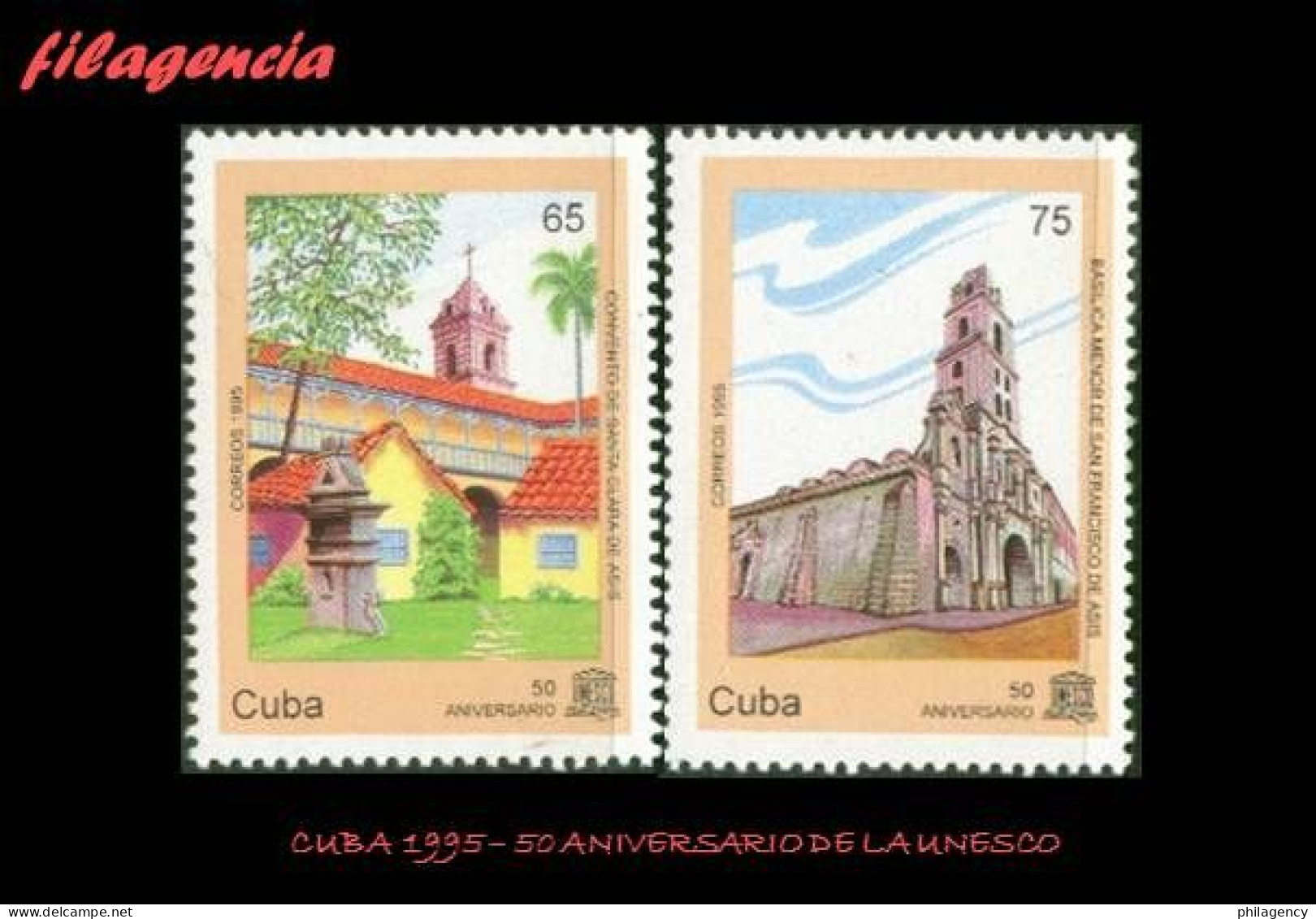 CUBA MINT. 1995-18 CINCUENTENARIO DE LA UNESCO. LA HABANA VIEJA. PATRIMONIO UNESCO - Unused Stamps