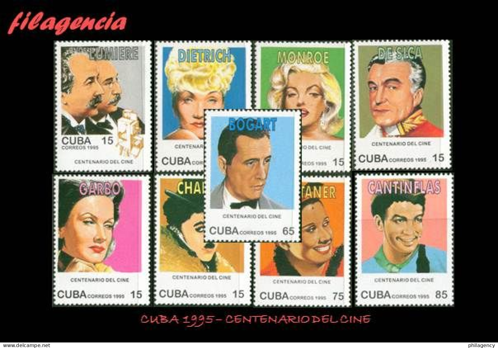 CUBA MINT. 1995-20 CENTENARIO DEL CINE - Nuevos