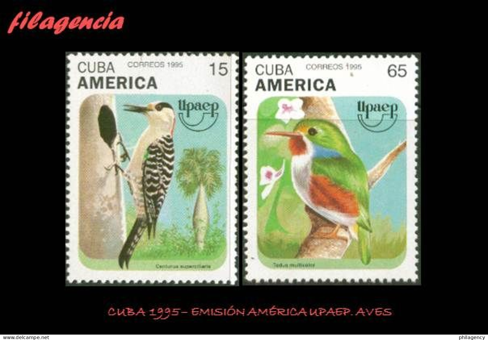 CUBA MINT. 1995-22 EMISIÓN AMÉRICA UPAEP. FAUNA. AVES - Nuevos