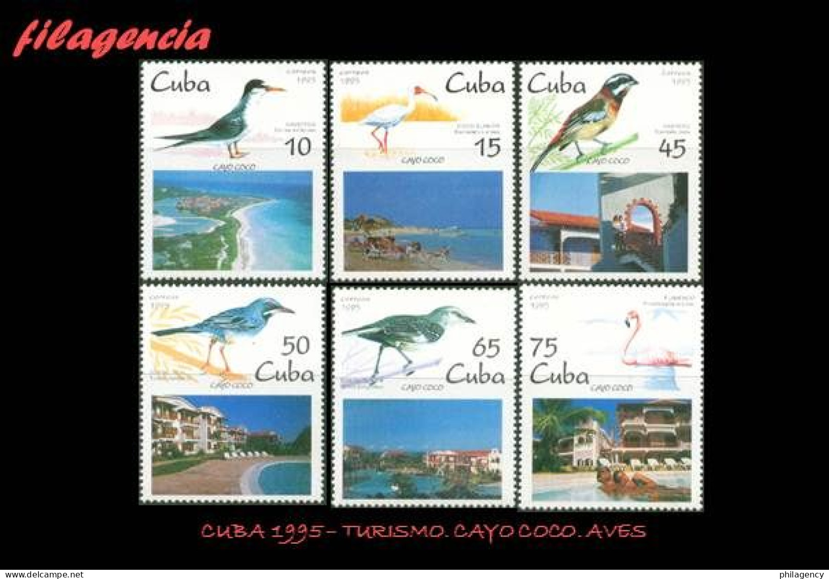 CUBA MINT. 1995-24 TURISMO. CAYO COCO. AVES - Nuevos