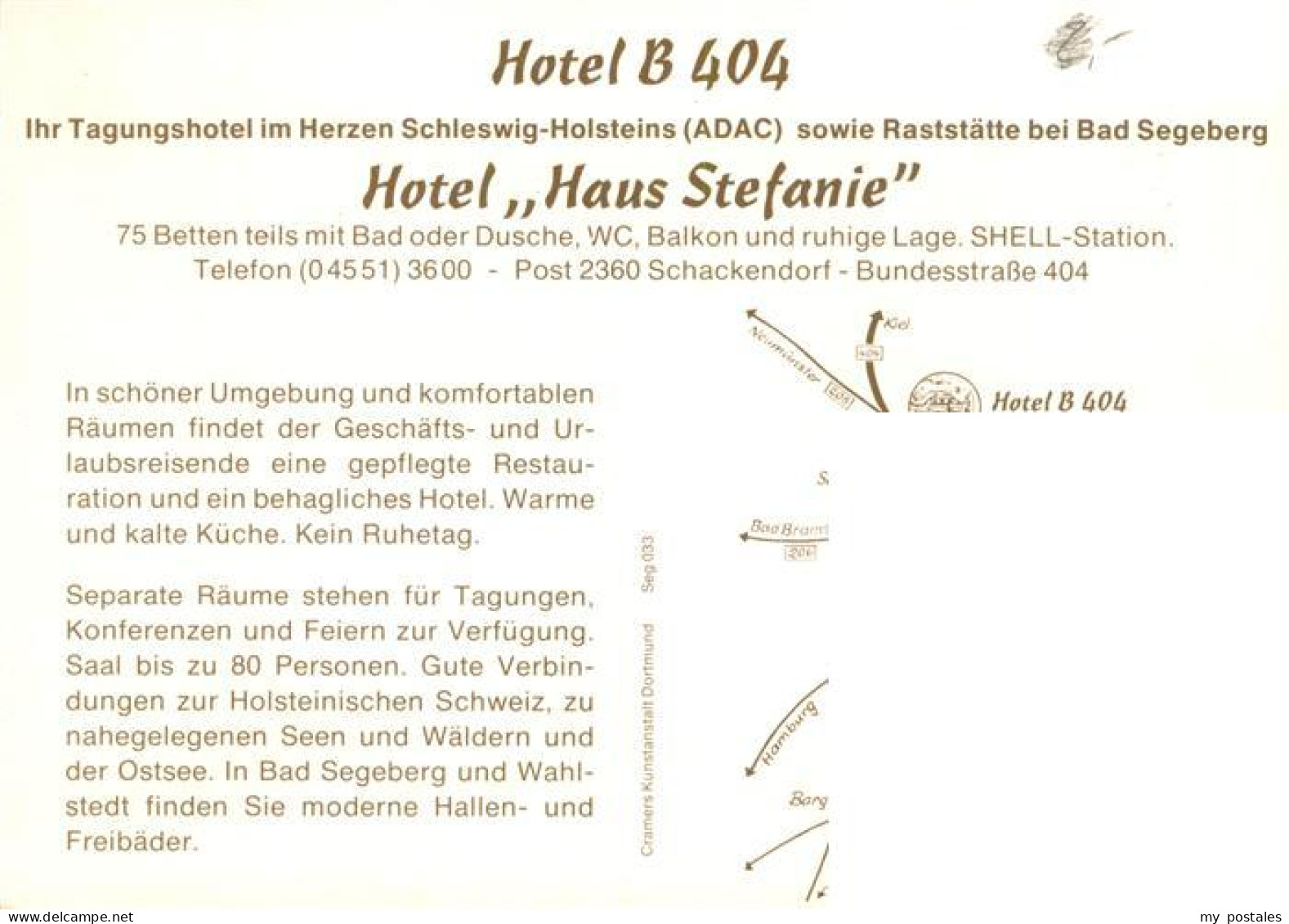 73917146 Bad Segeberg Hotel B404 Hotel Haus Stefanie Gastraeume - Bad Segeberg