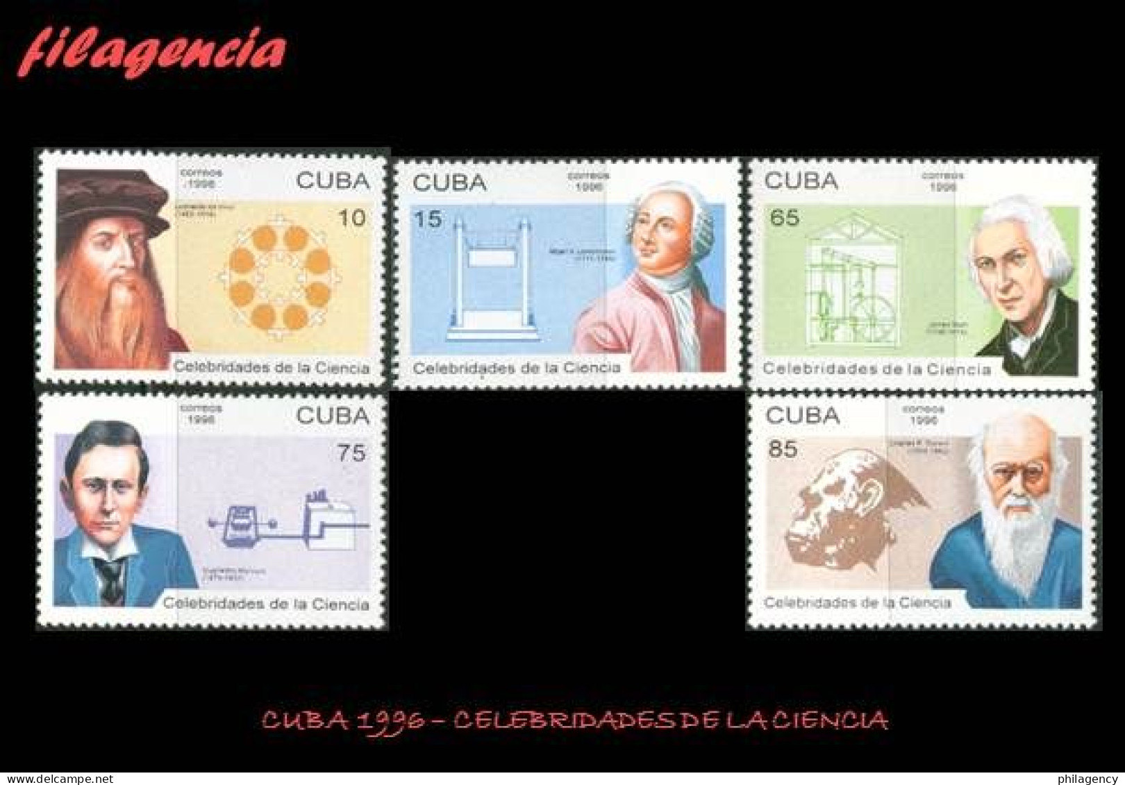 CUBA MINT. 1996-03 CELEBRIDADES DE LA CIENCIA - Nuevos