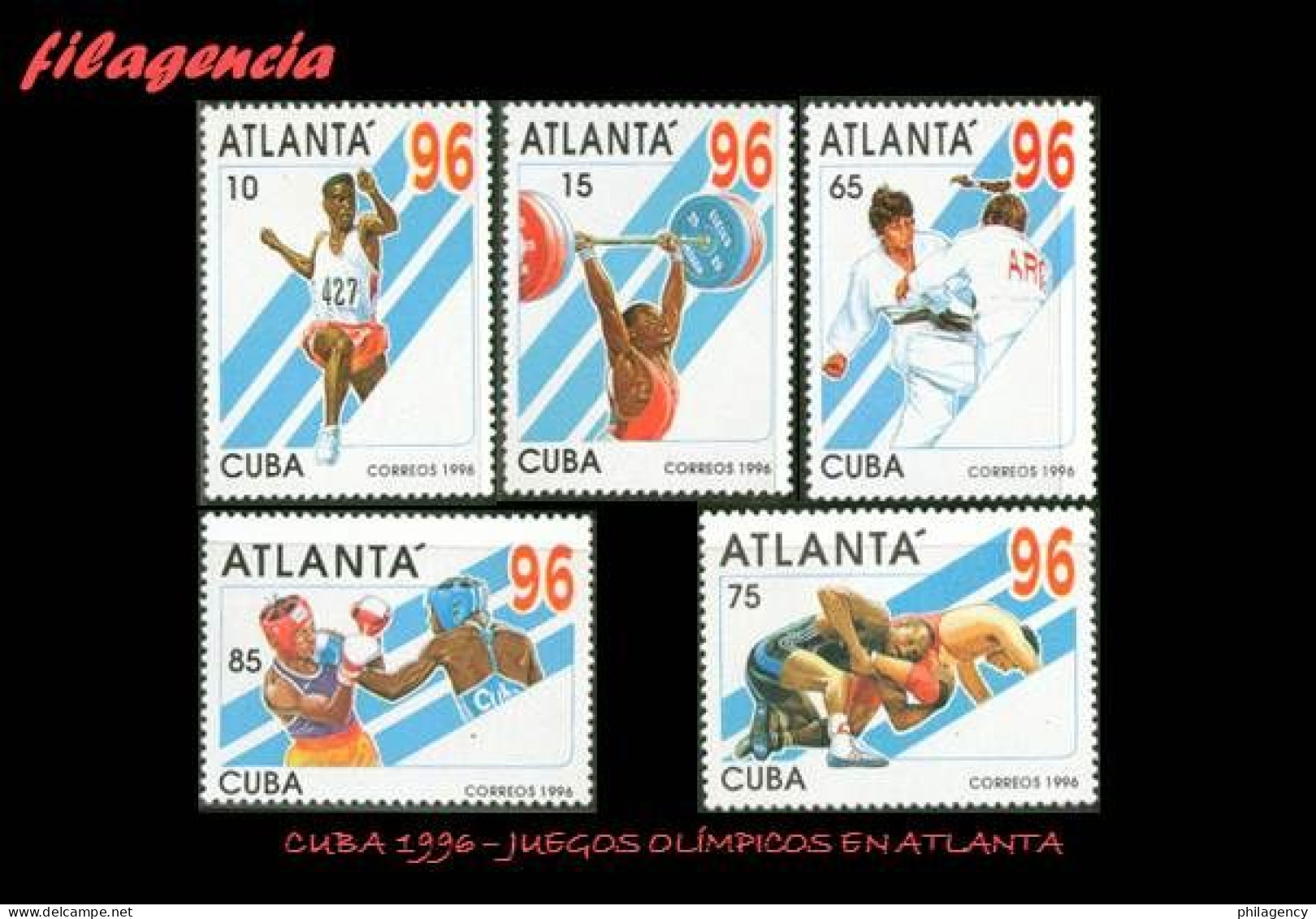 CUBA MINT. 1996-04 JUEGOS OLÍMPICOS EN ATLANTA - Unused Stamps
