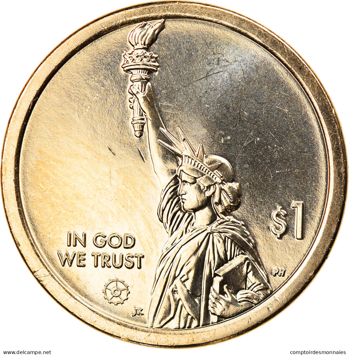 Monnaie, États-Unis, South Carolina, Dollar, 2020, Denver, SPL, Brass Manganese - 2007-…: Presidents