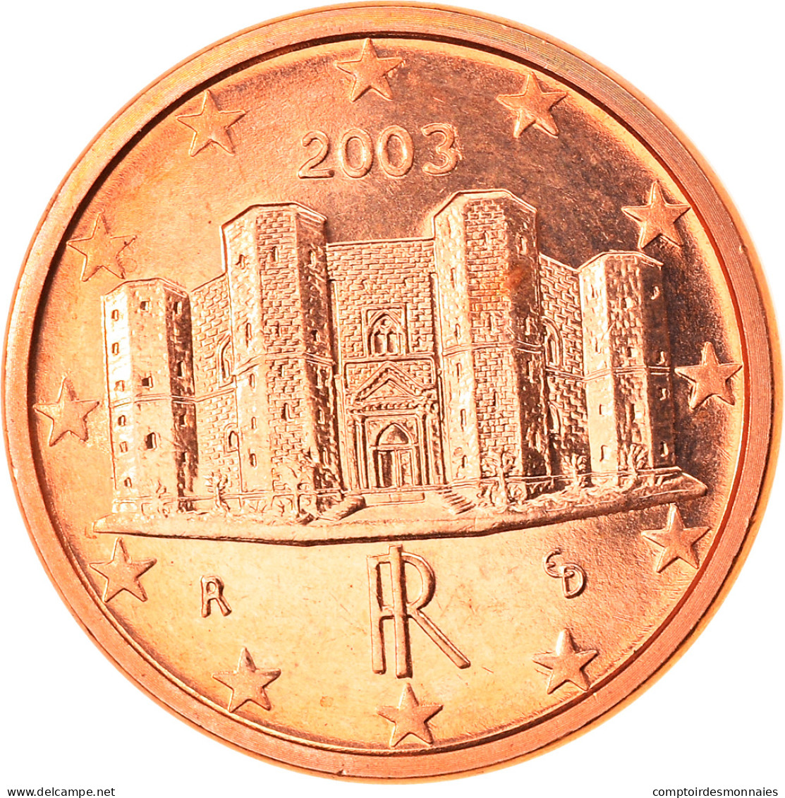 Italie, Euro Cent, 2003, Rome, SPL, Copper Plated Steel, KM:210 - Italia