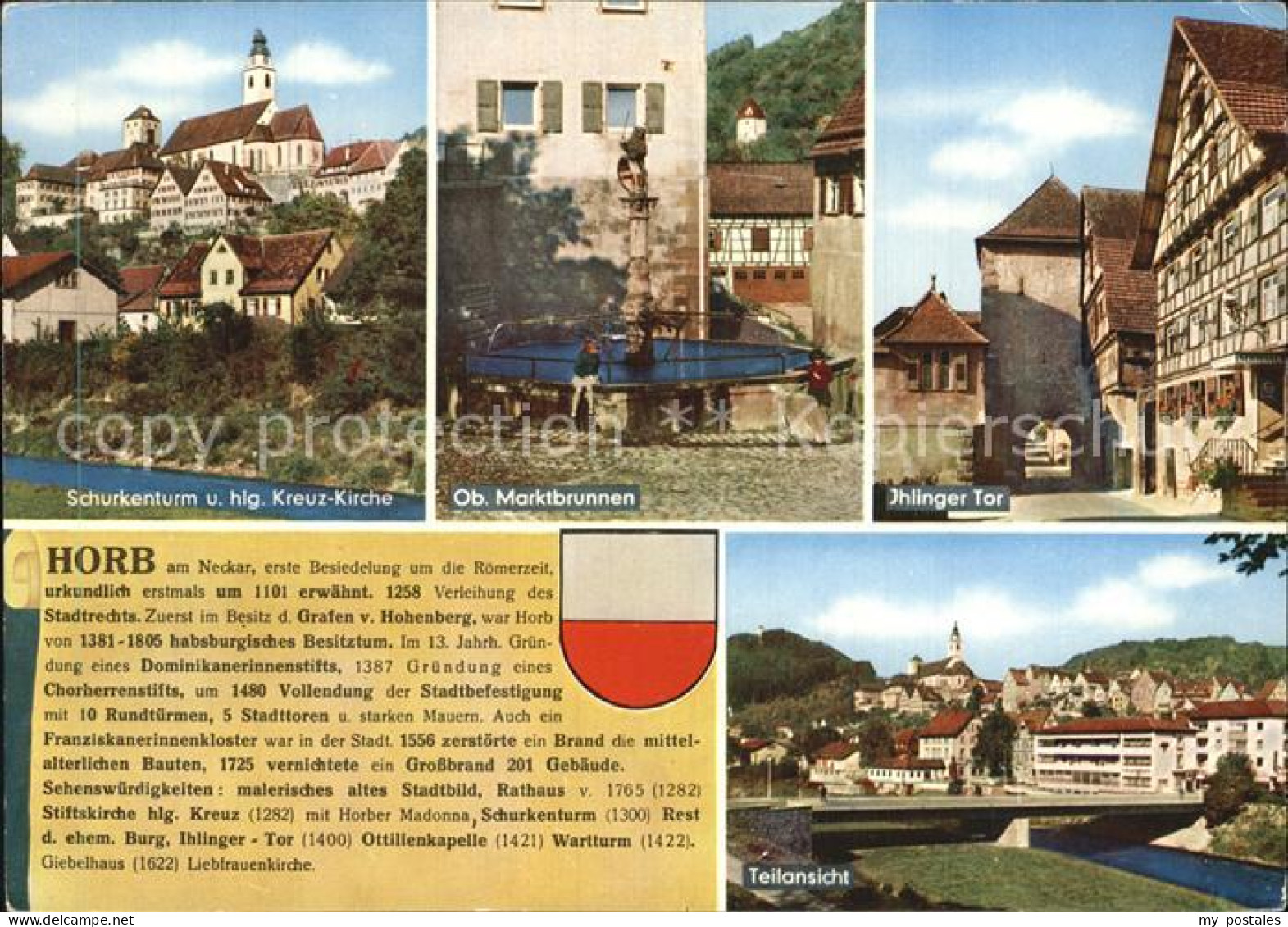 72435102 Horb Neckar Ihlinger Tor Marktbrunnen Schurkenturm Horb Am Neckar - Horb