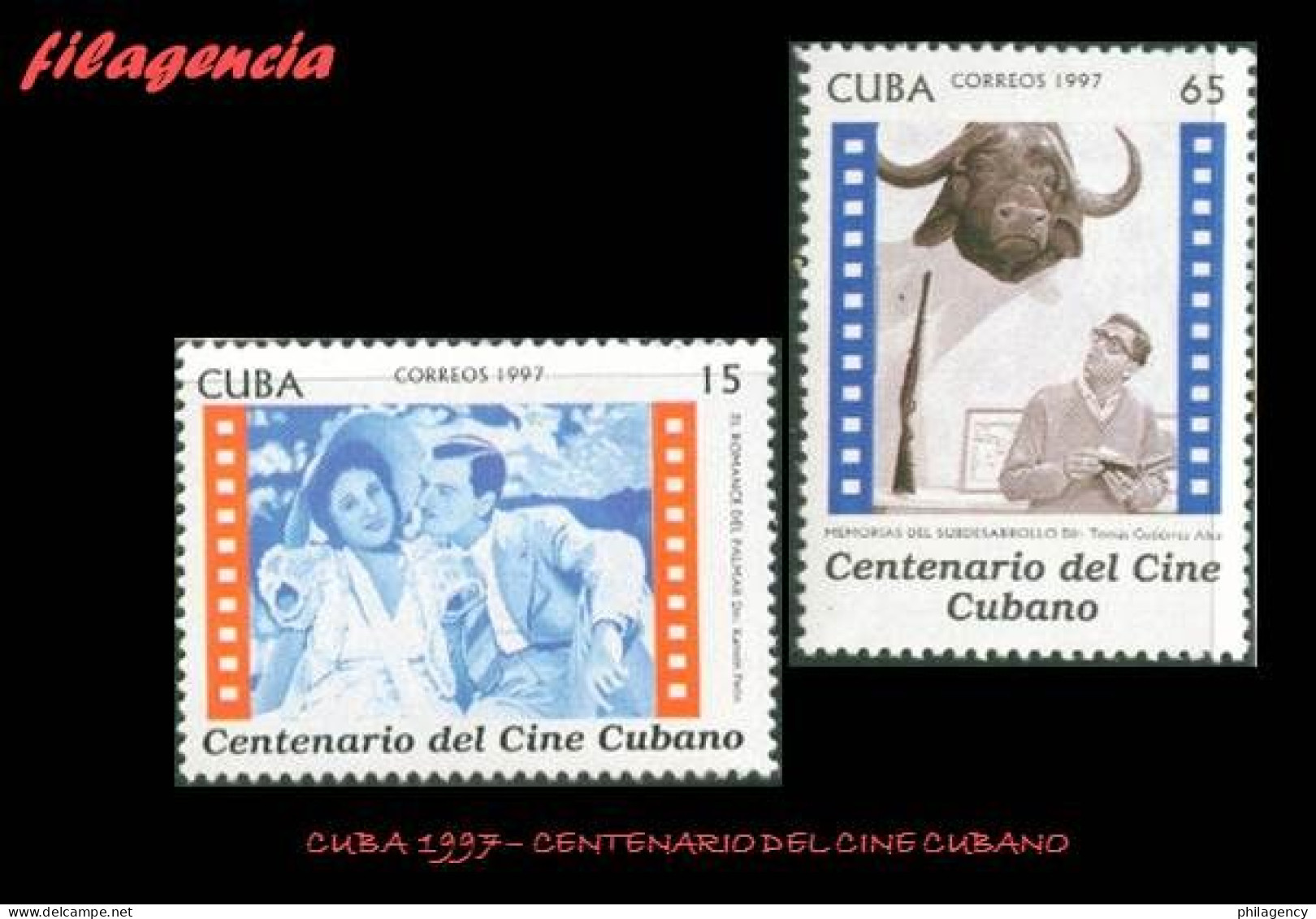 CUBA MINT. 1997-02 CENTENARIO DEL CINE CUBANO - Nuevos