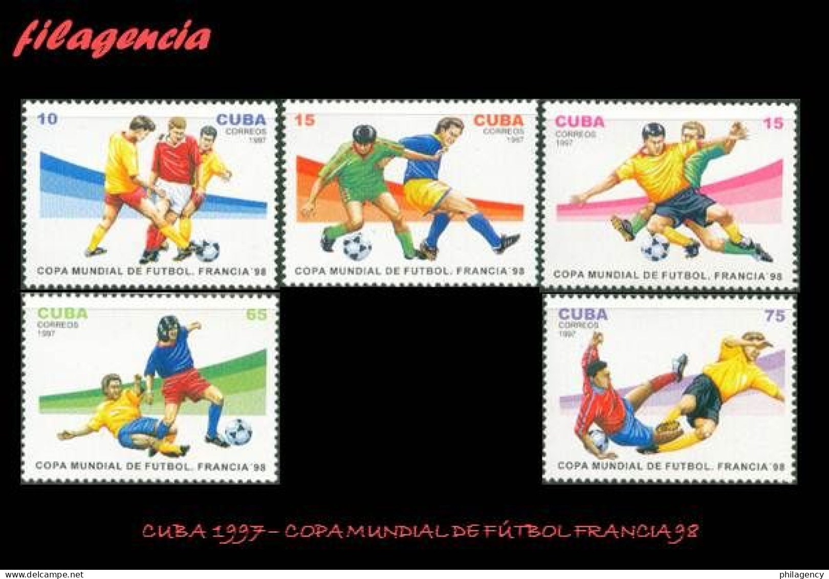 CUBA MINT. 1997-06 COPA MUNDIAL DE FÚTBOL FRANCIA 98 - Unused Stamps