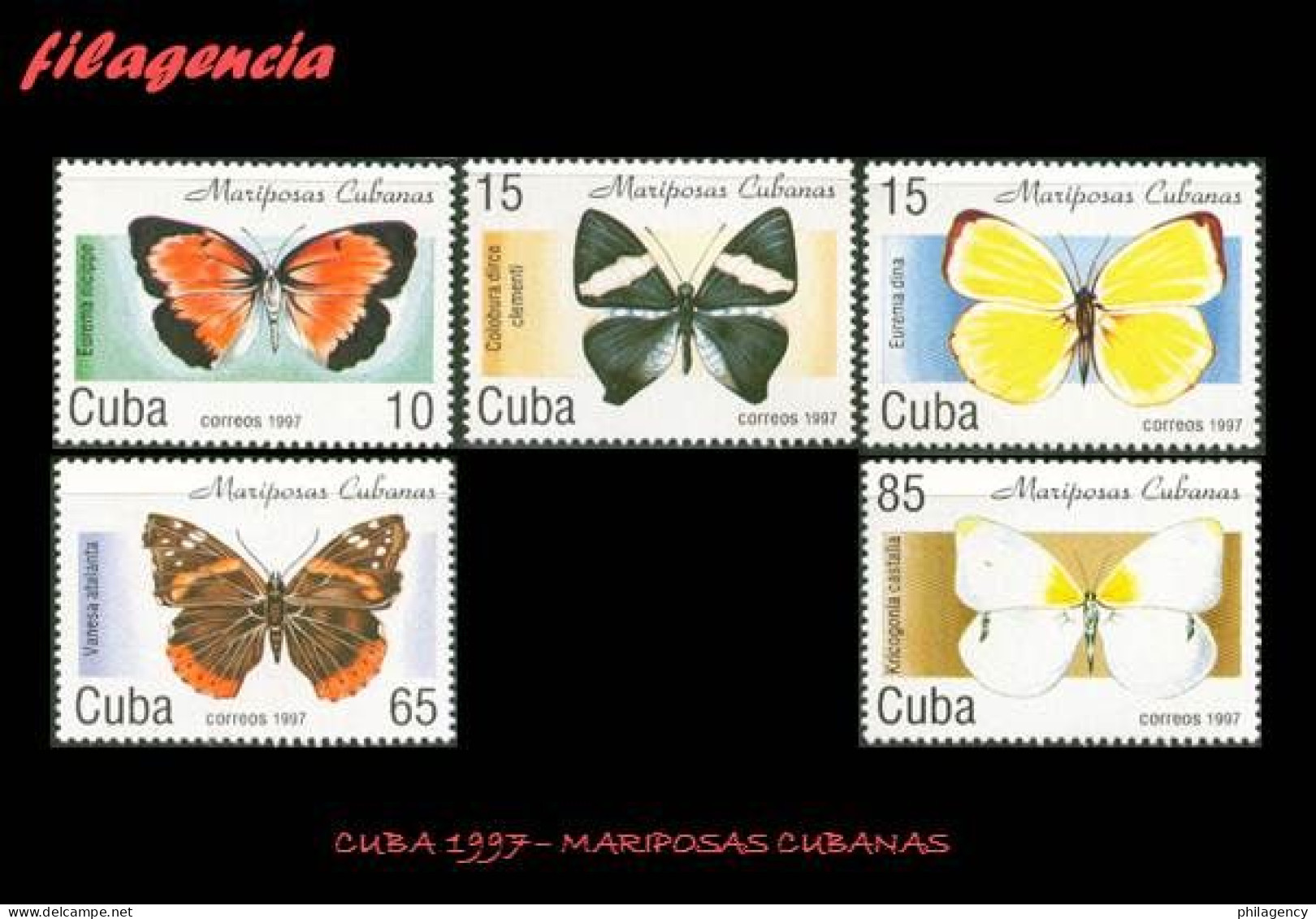CUBA MINT. 1997-11 MARIPOSAS CUBANAS - Unused Stamps