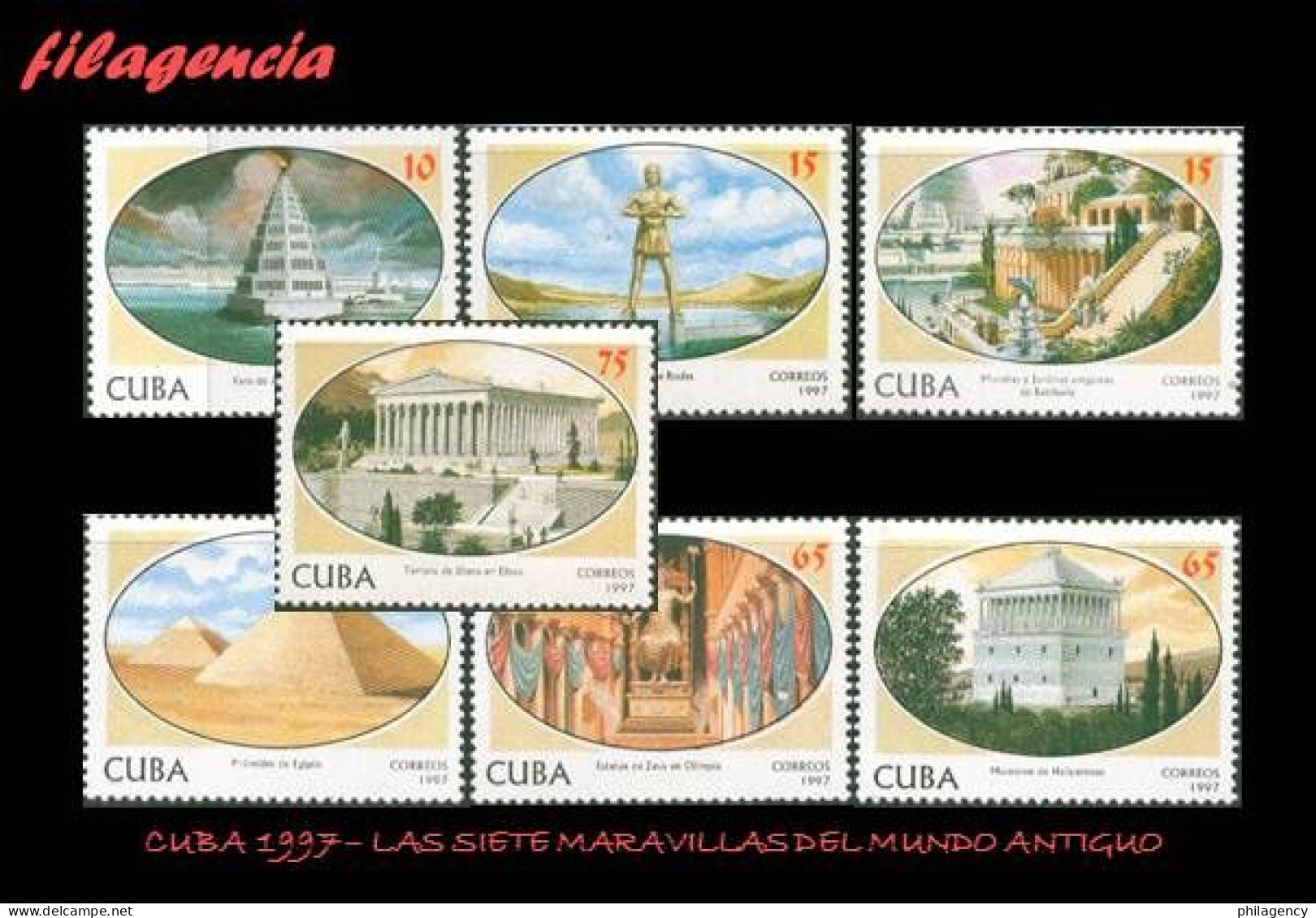 CUBA MINT. 1997-15 LAS SIETE MARAVILLAS DEL MUNDO ANTIGUO - Unused Stamps