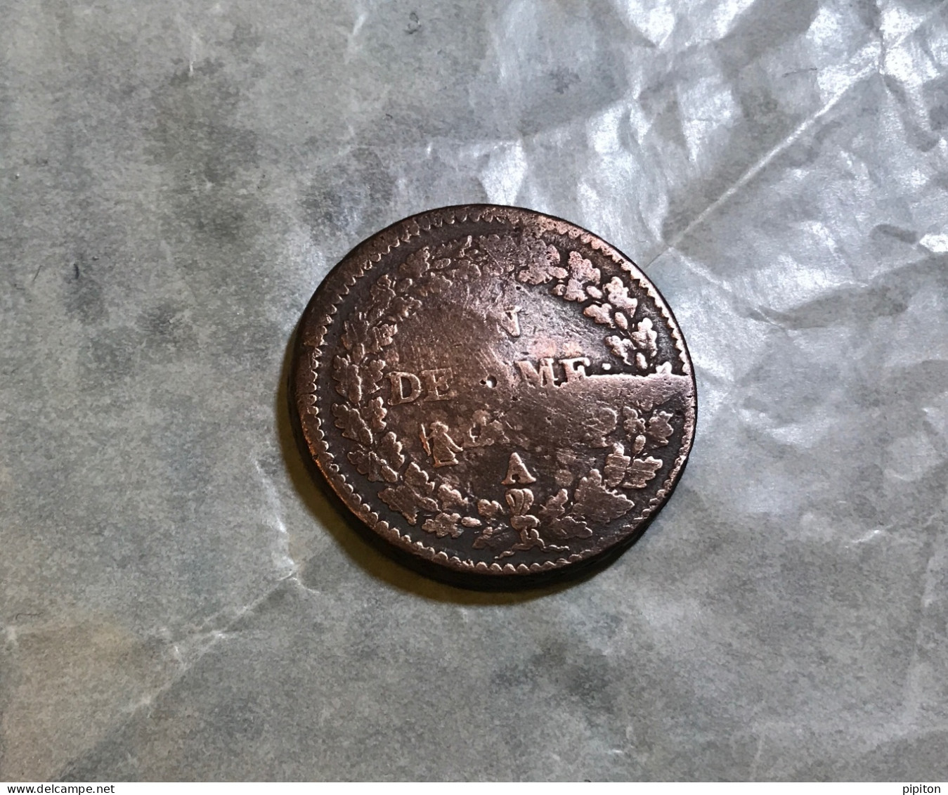 Pièces De Monnaies Napoleon III Lauré 1862 A Et Un Décime A - 5 Centimes