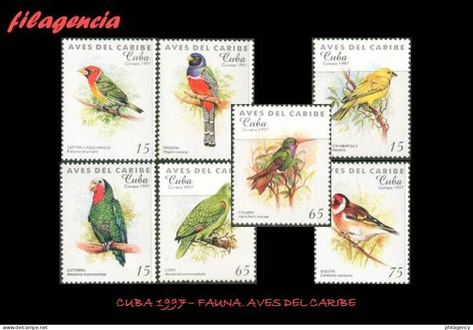 CUBA MINT. 1997-18 FAUNA. AVES DEL CARIBE - Unused Stamps