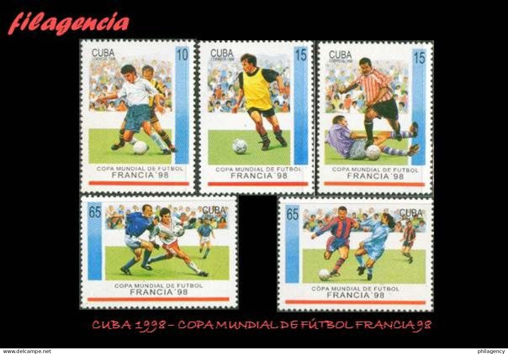 CUBA MINT. 1998-03 COPA MUNDIAL DE FÚTBOL FRANCIA 98 - Unused Stamps