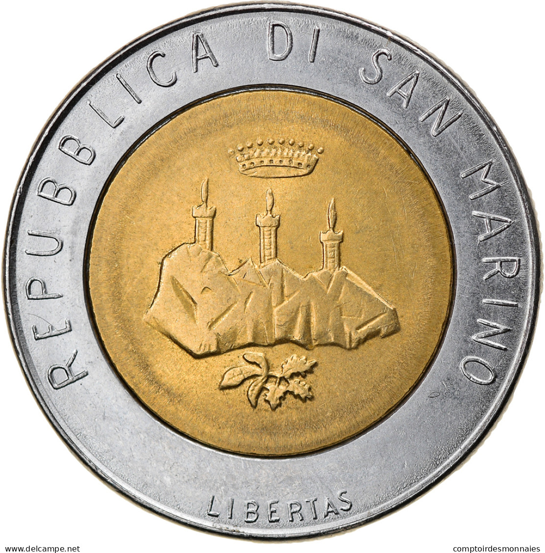 Monnaie, San Marino, 500 Lire, 1986, Rome, TTB+, Bi-Metallic, KM:195 - San Marino