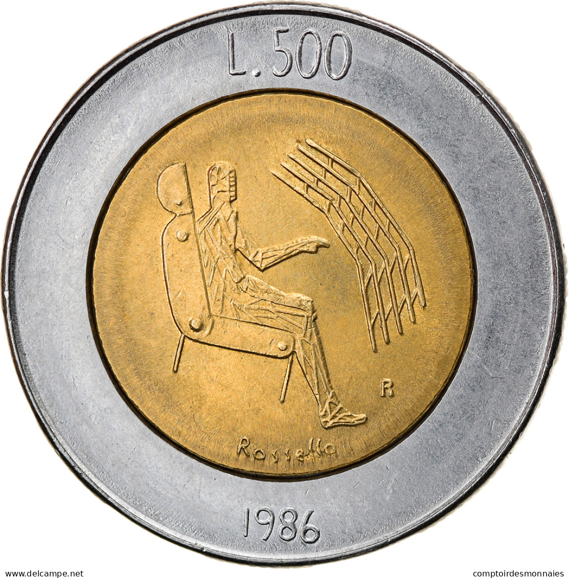 Monnaie, San Marino, 500 Lire, 1986, Rome, TTB+, Bi-Metallic, KM:195 - San Marino