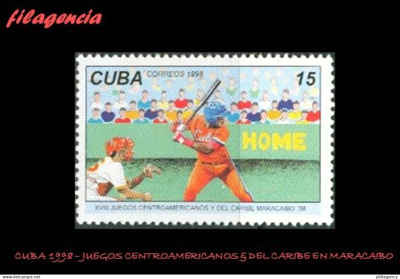 CUBA MINT. 1998-20 JUEGOS CENTROAMERICANOS & DEL CARIBE EN MARACAIBO - Unused Stamps