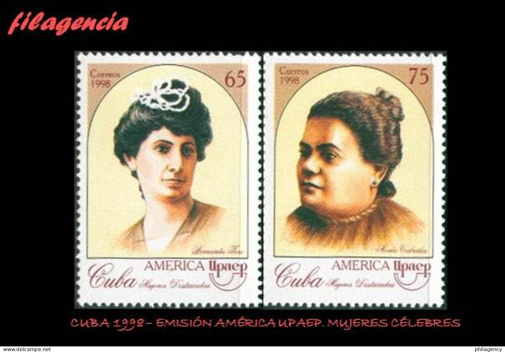 CUBA MINT. 1998-26 EMISIÓN AMÉRICA UPAEP. MUJERES CÉLEBRES - Unused Stamps