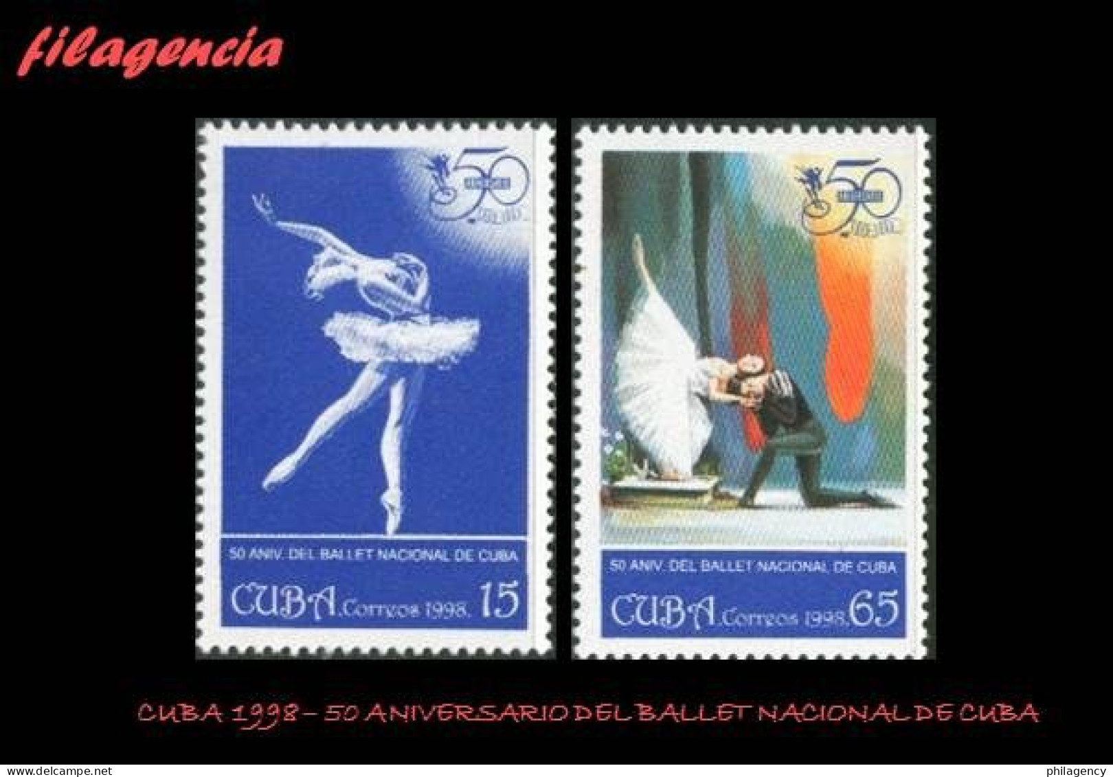 CUBA MINT. 1998-28 CINCUENTENARIO DEL BALLET NACIONAL DE CUBA - Unused Stamps