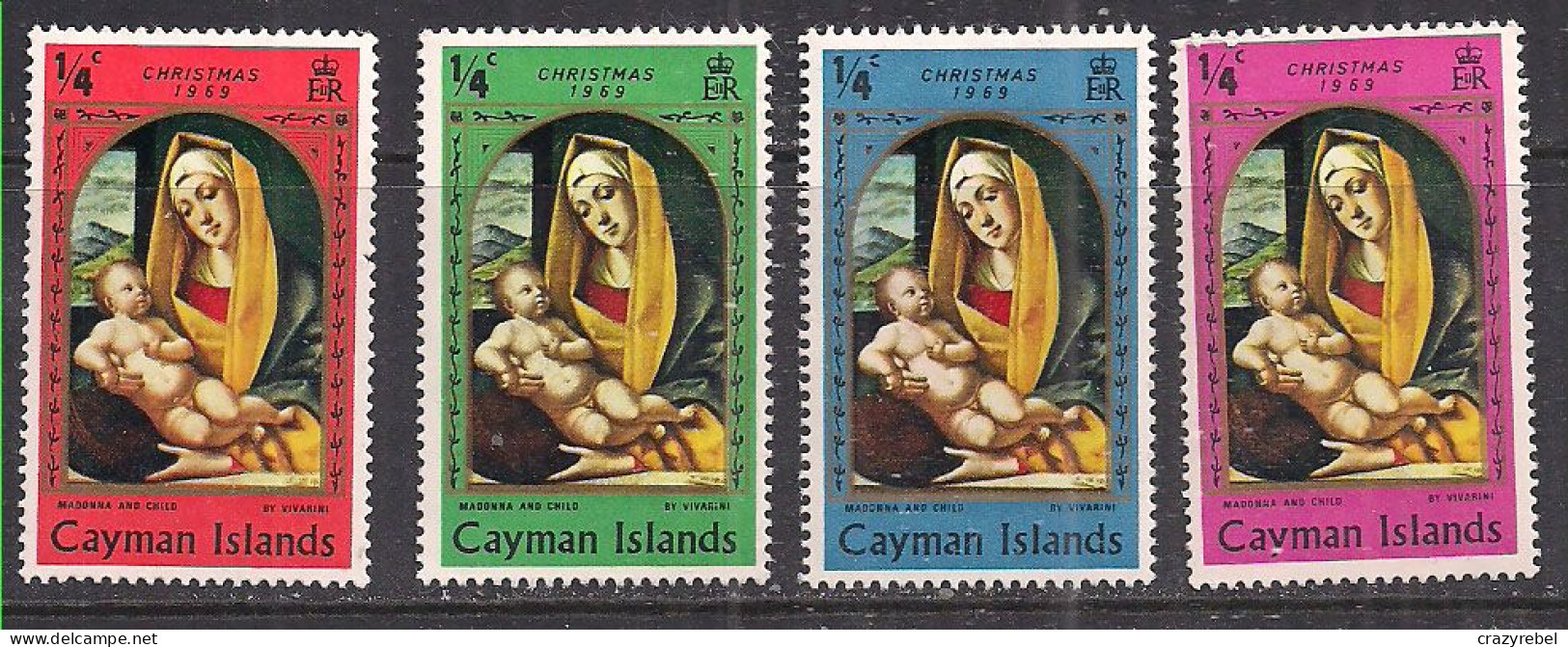 Cayman Islands 1968 QE2 Set Of 4 Christmas  SG 253-256 MH ( M1303 ) - Iles Caïmans