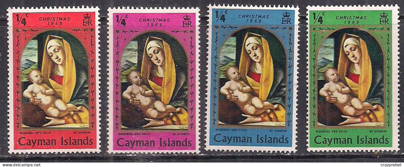 Cayman Islands 1968 QE2 Set Of 4 Christmas  SG 253-256 Used ( K1376 ) - Cayman Islands