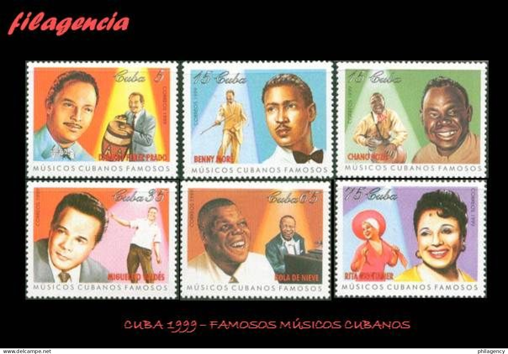 CUBA MINT. 1999-07 MÚSICOS CUBANOS FAMOSOS - Unused Stamps
