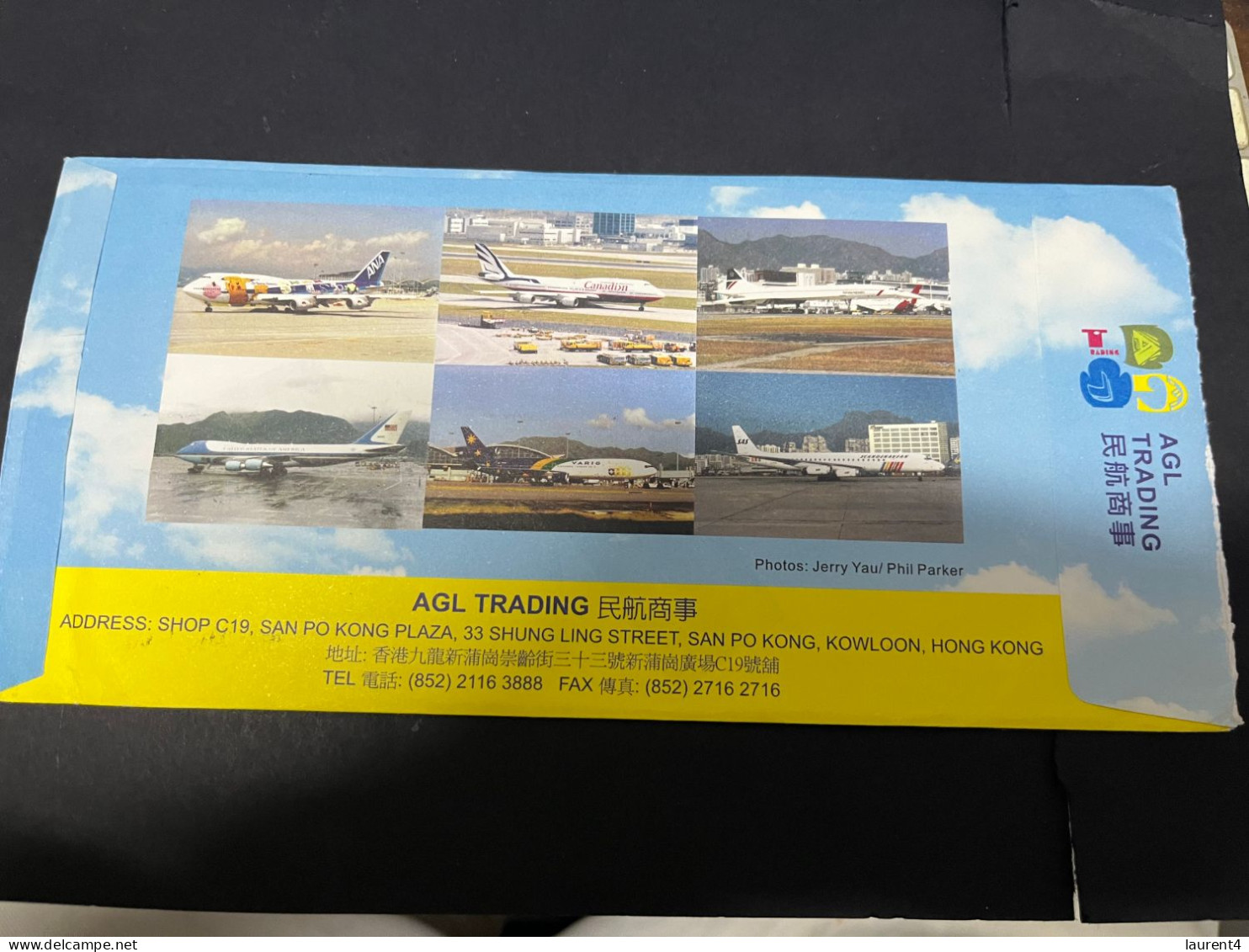 13-2-2024 (4 X 9) Cover Posted From Hong Kong To Australia - 2004 (with Numerous Stamps) CONCORDE Aircraft Back Cover) - Lettres & Documents